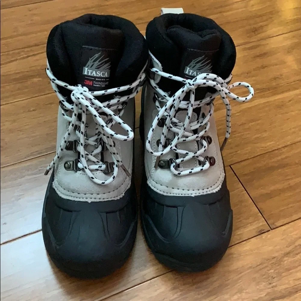 NEW ITASCA 3M Thinsulate Leather/Rubber Boots sz 6